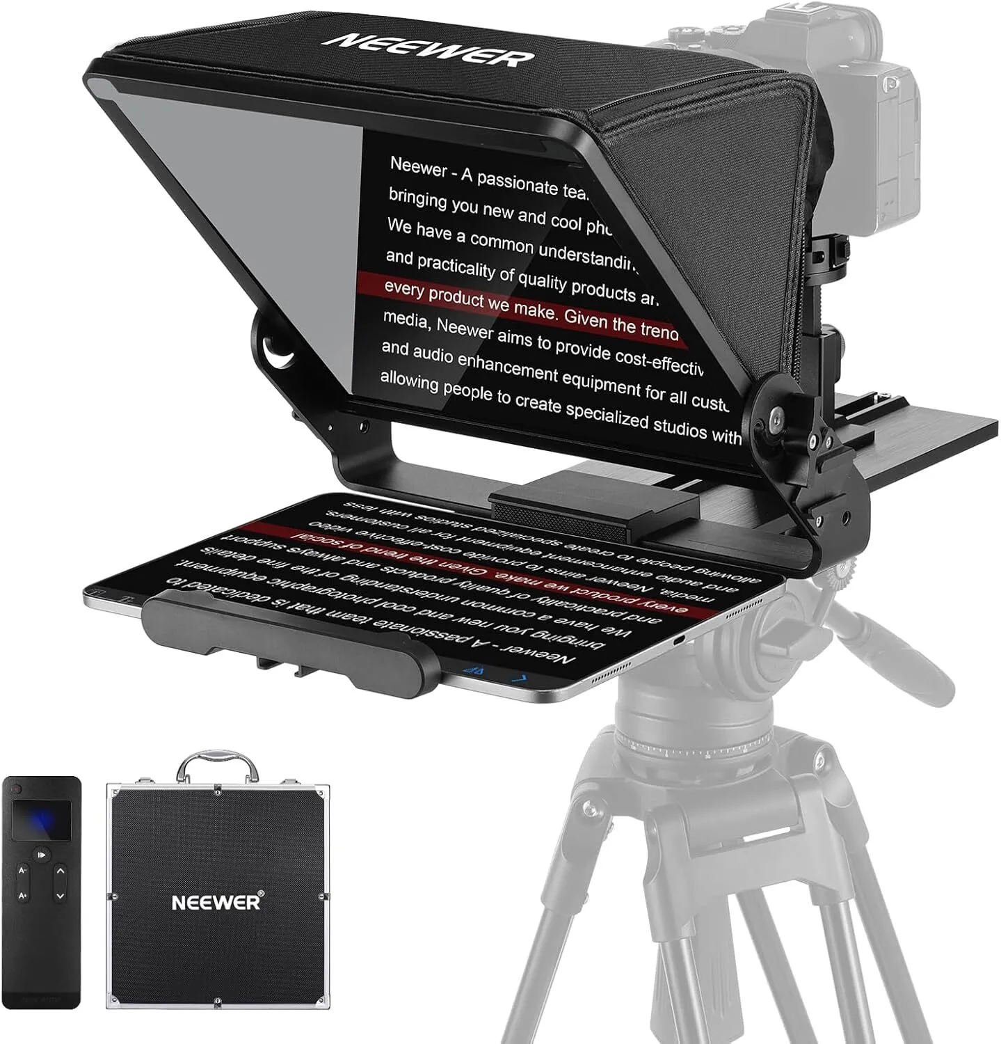 Neewer Teleprompter with Arca Type Camera Mount