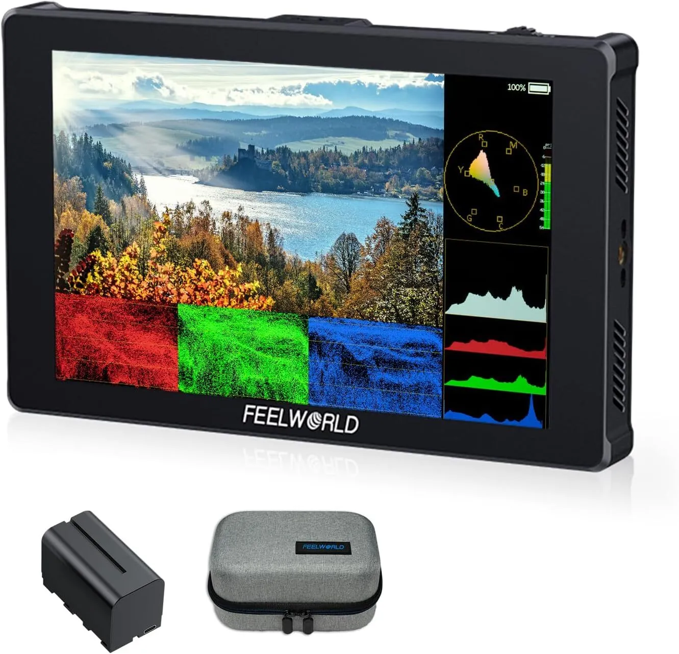 	 Feelworld F7 PRO 7" FHD Touch 3D LUT Camera Field LED Director Monitor, 4K HDMI