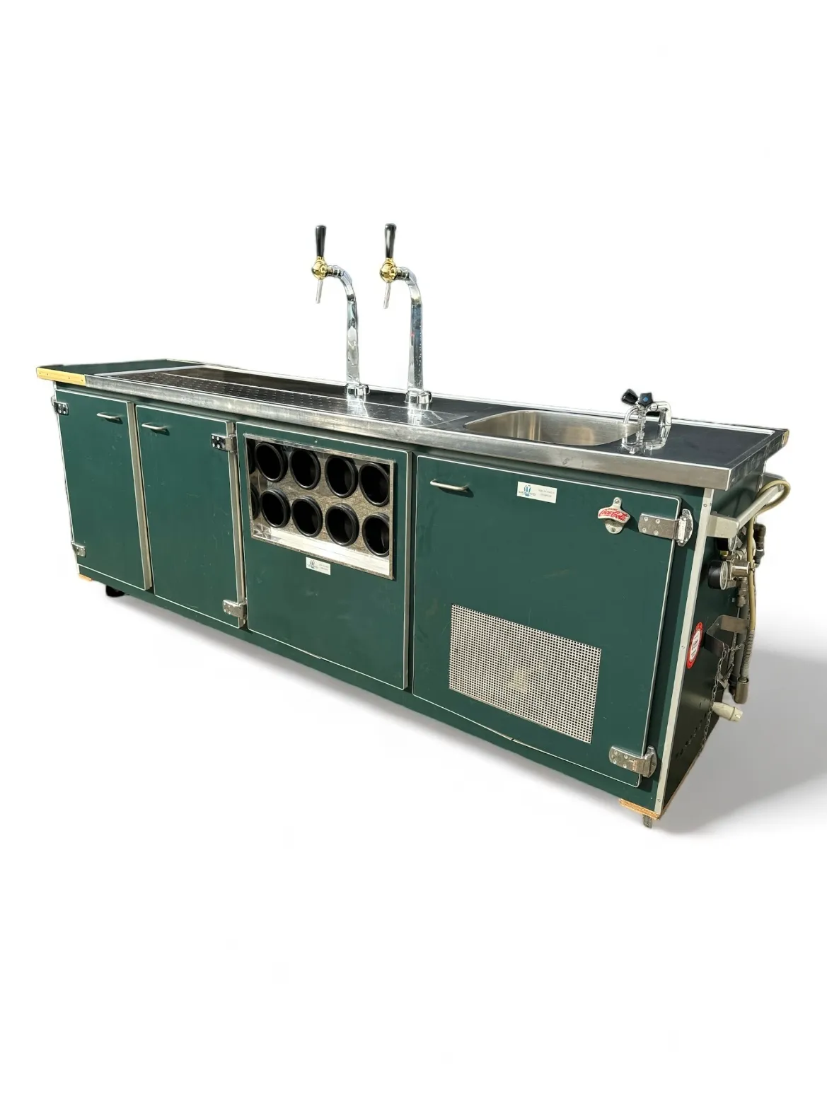 Biertap | 2 tapkranen | Spoelbak