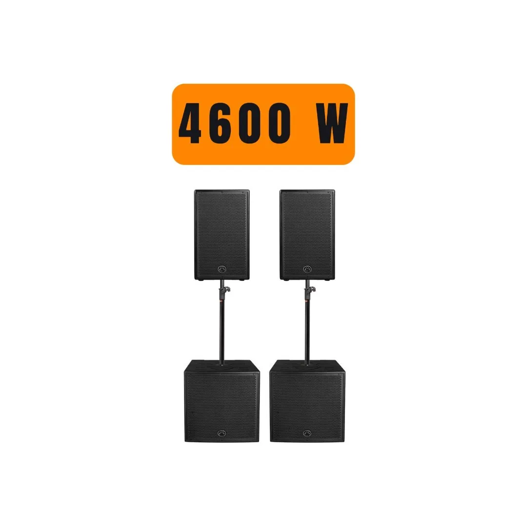 Altavoces y subwoofer Autoamplificado de 4600 W