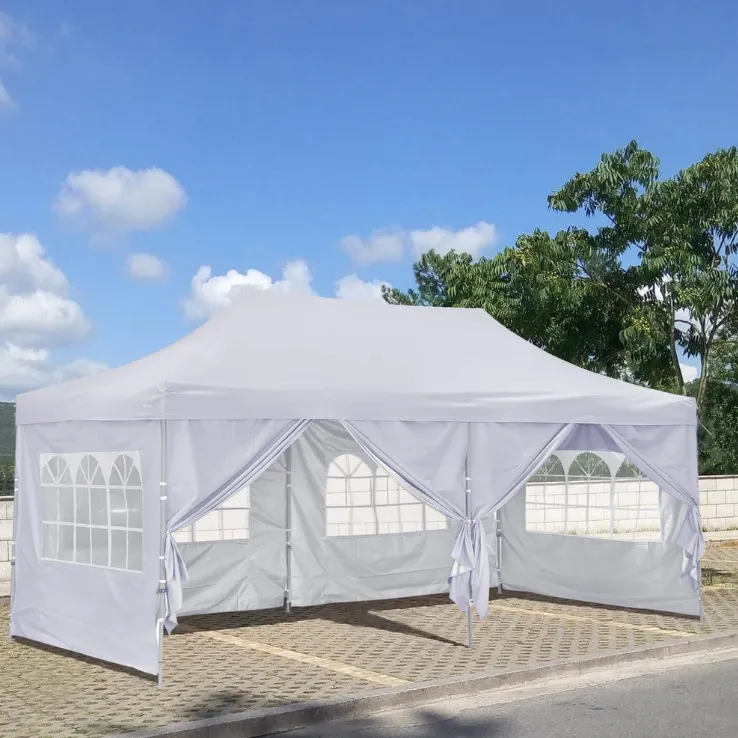 10'x20' Heavy- duty Pop up Canopy Gazebo Tent
