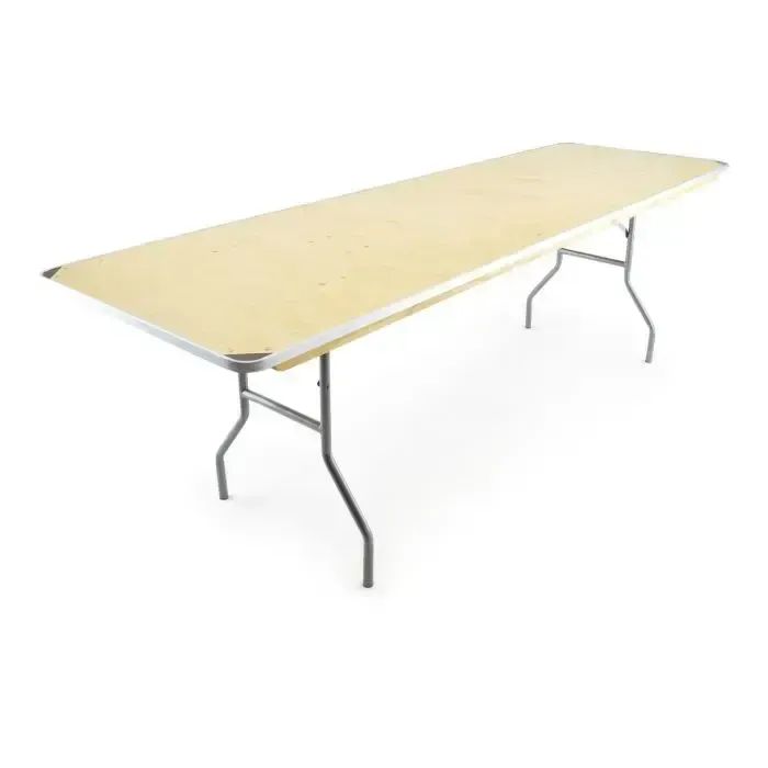 8' x 30'' Heavy Duty Birchwood Folding Banquet Table