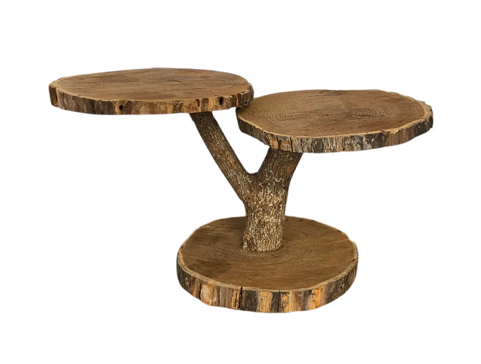 Cupcake Holder - Rustic Wood 2 Tier