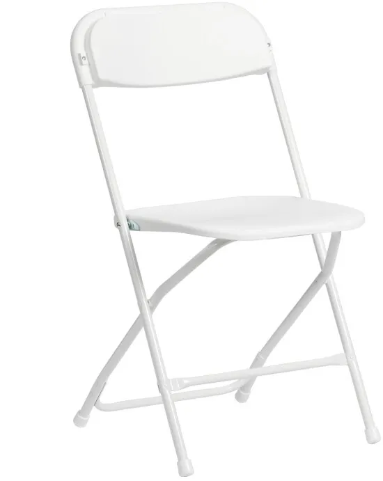 Seating - White Folding Chair - 250 lb Weight Limit
