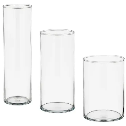 Clear Glass Cylinder Vases