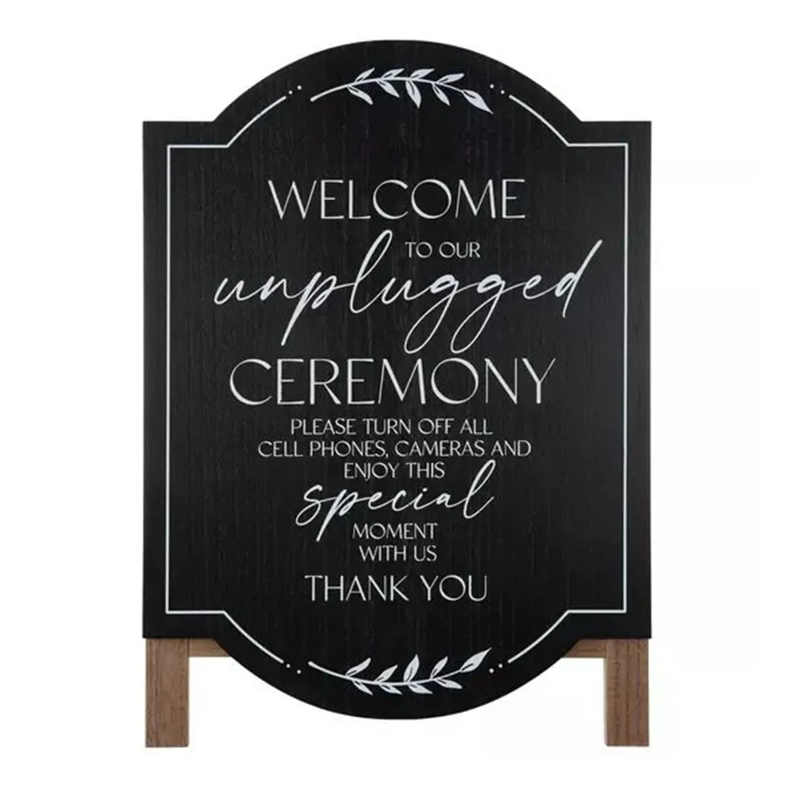 Unplugged Ceremony Sign