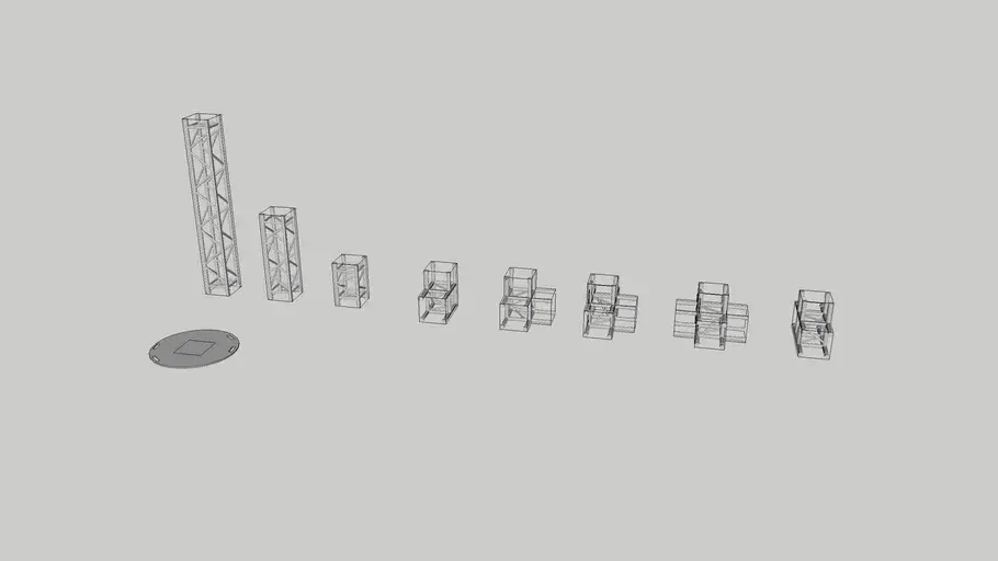 Structure alu carrée