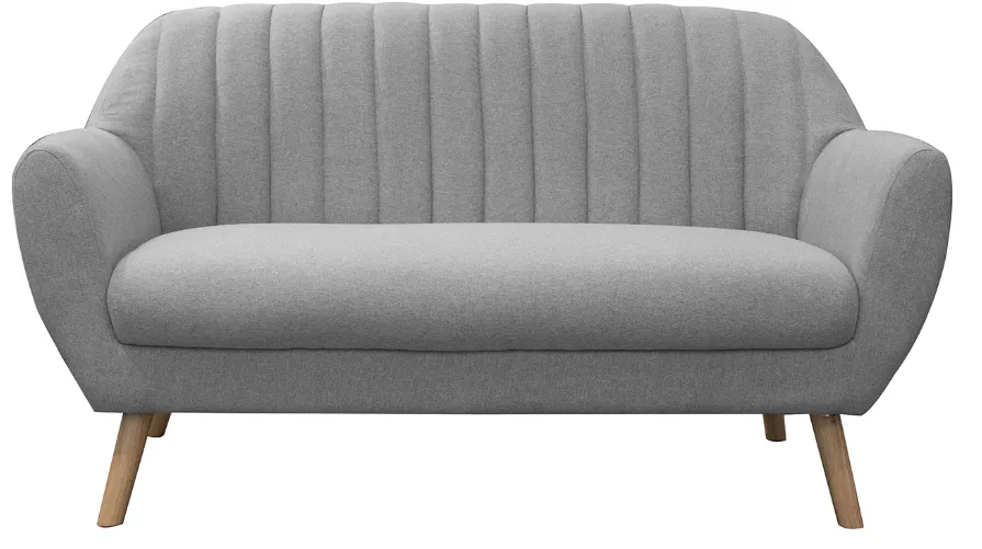 Canapé soft gris 2 places