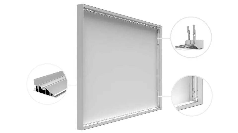 Poly-124 bright+ A1 cloison lumineuse A 1984x2480