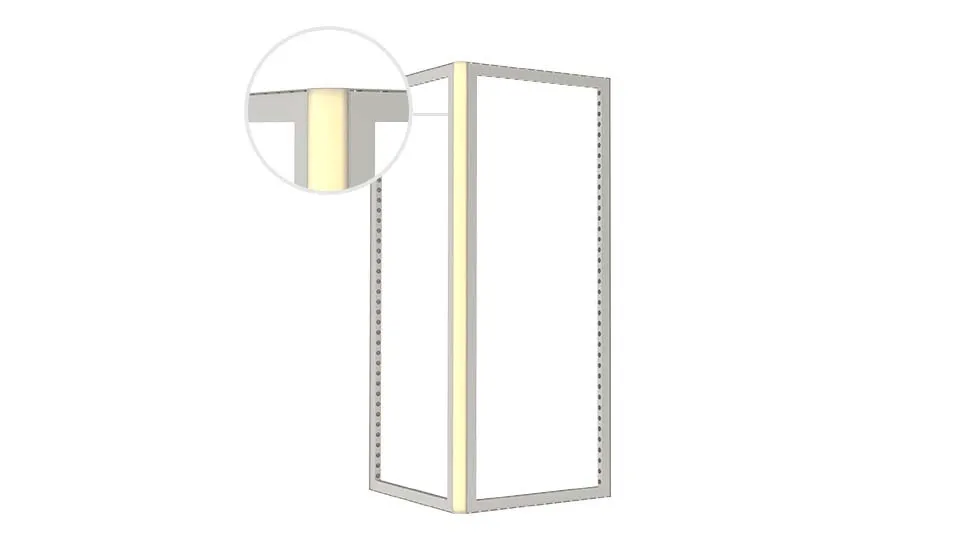 C90-corner ledline v2 (UV) A1 profil K 2480mm