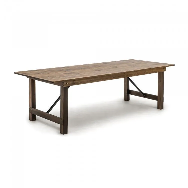 Table vintage bois 8 personnes