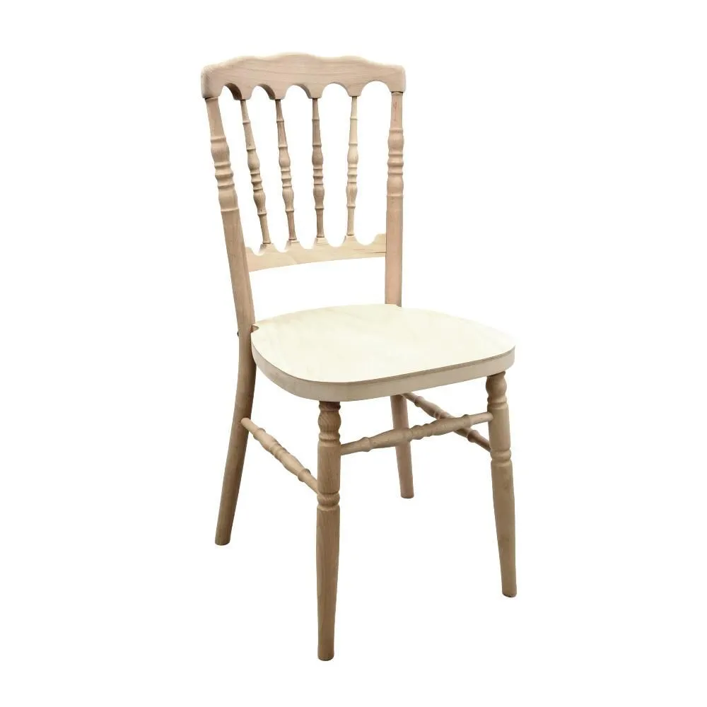 Chaise napoleon bois naturel