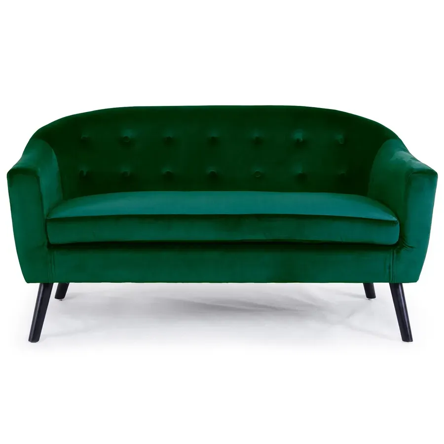 Canapé 3 places scandinave Savoy Velours Vert