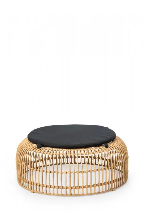 Table basse palm rotin