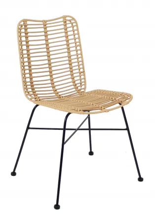 Chaise palm Rotin
