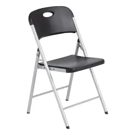 Black  folding chair life time brand