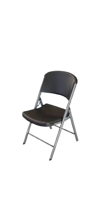 Black folding chair 