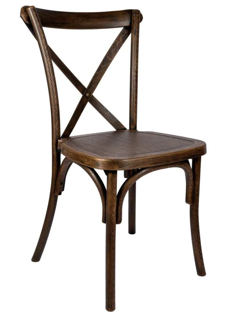 Fruitwood Cross Back Chair
