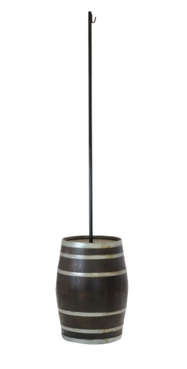 Whiskey Barrel Light Pole