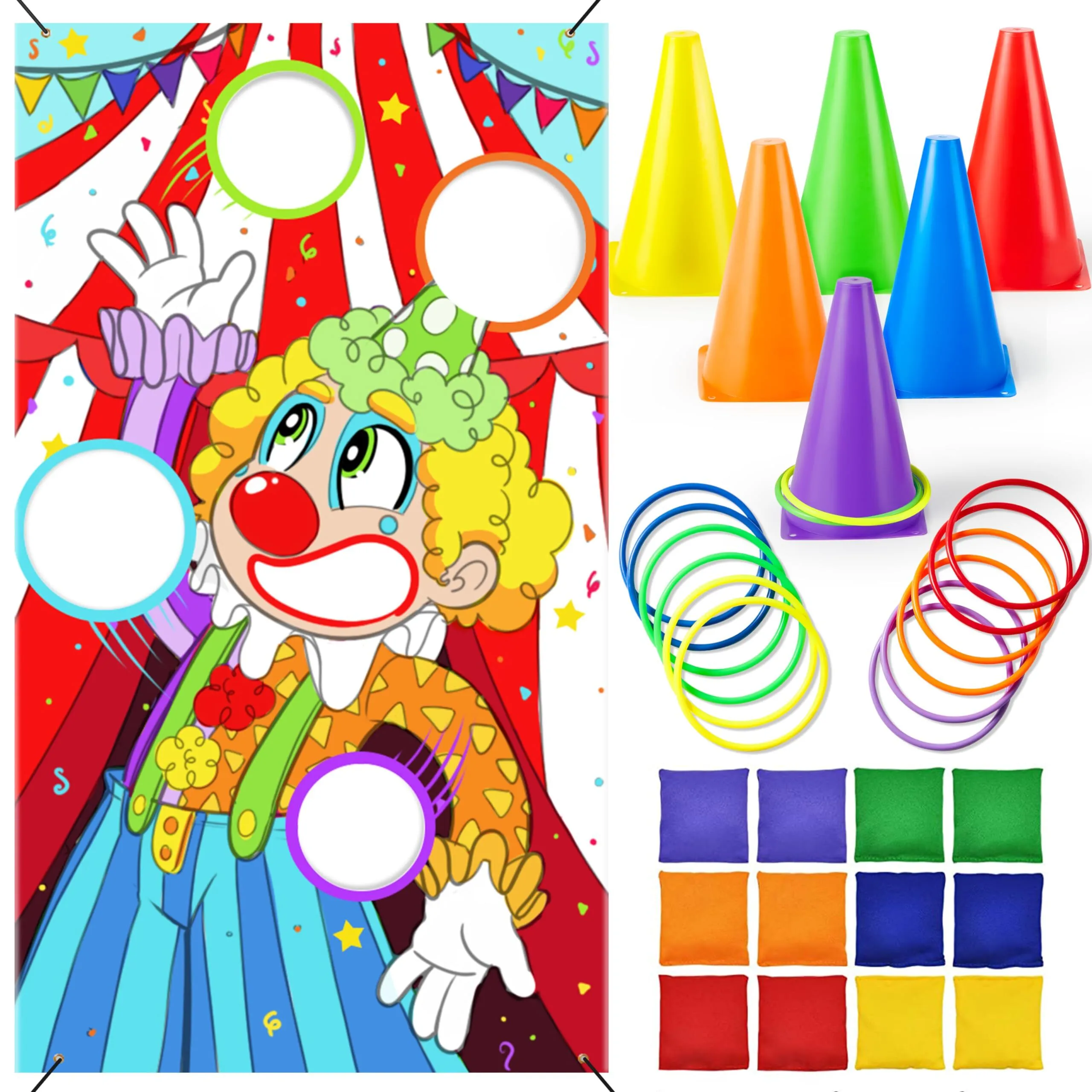 Ring Toss Yard Set, Bean Bags, Cones