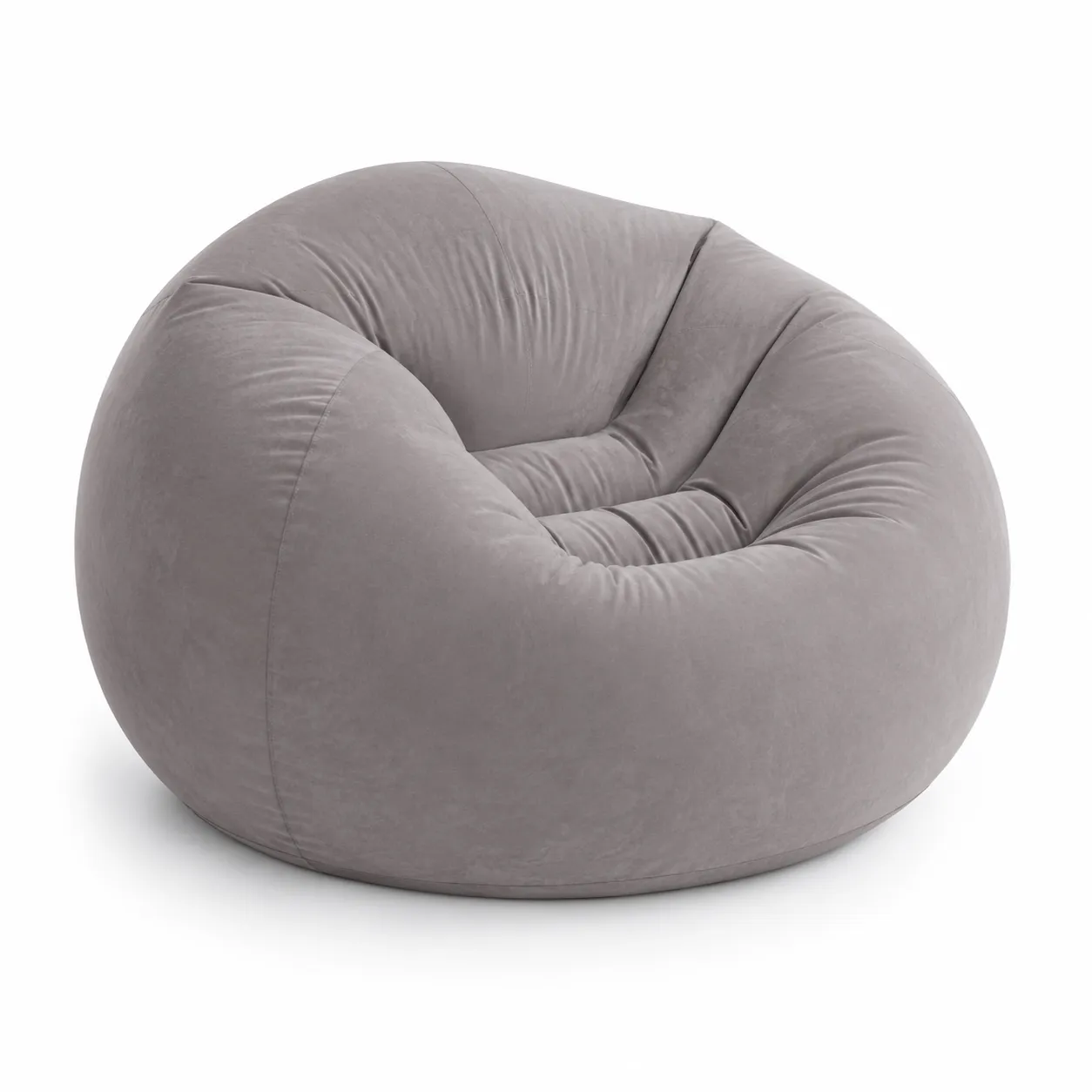 Inflatable Beanless Chair Bag, Grey