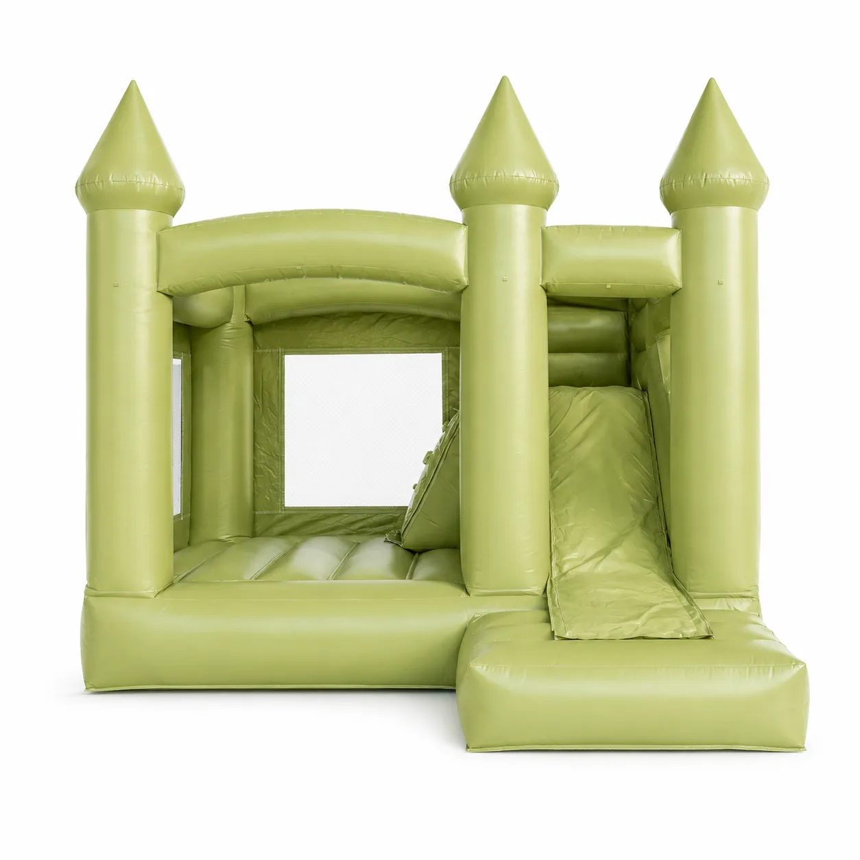 Sage bouncy Castle with Slide