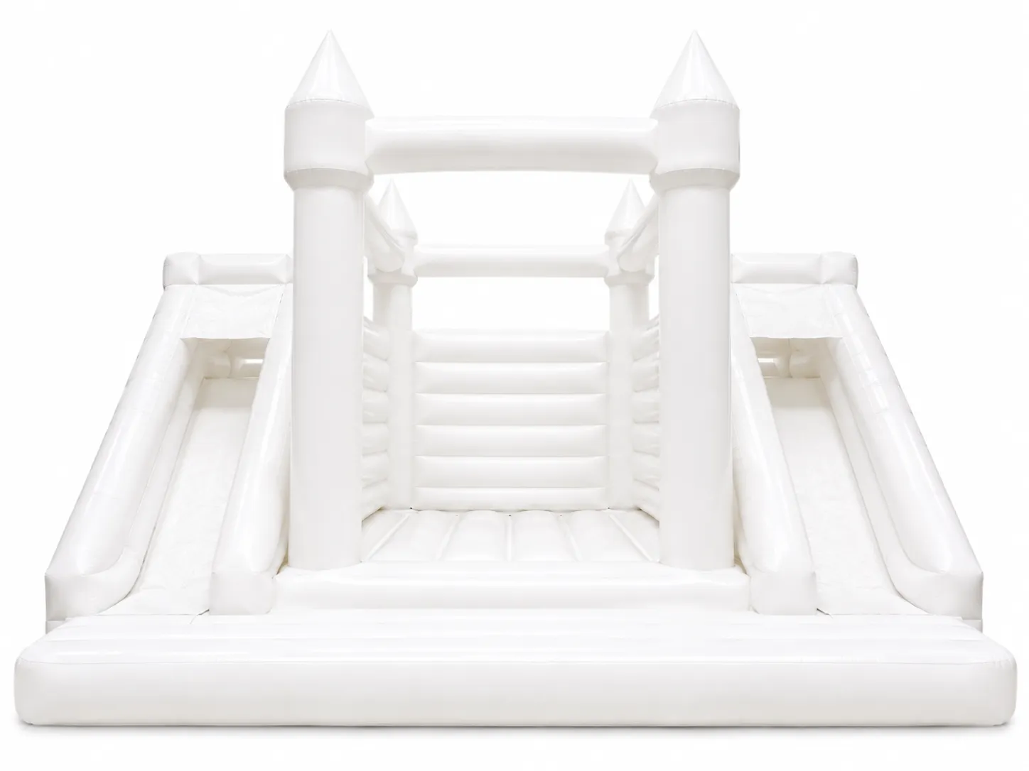 White Bouncy Double Slides