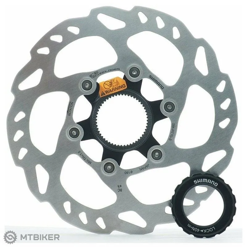 Shimano Disc Brake Rotor SM-RT70 Center Lock Ice Tech