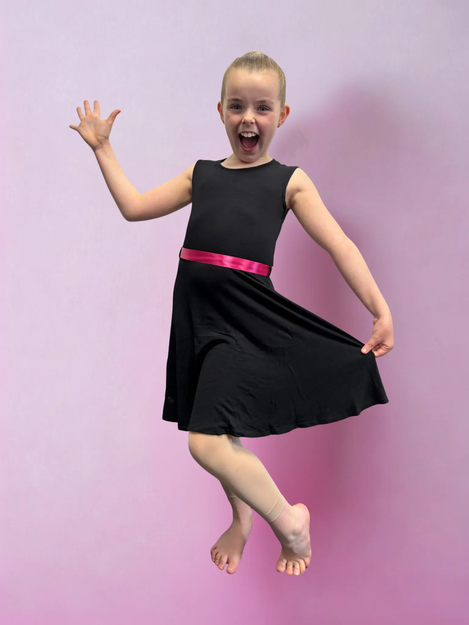 Jolly Rascals Black Cotton Dress