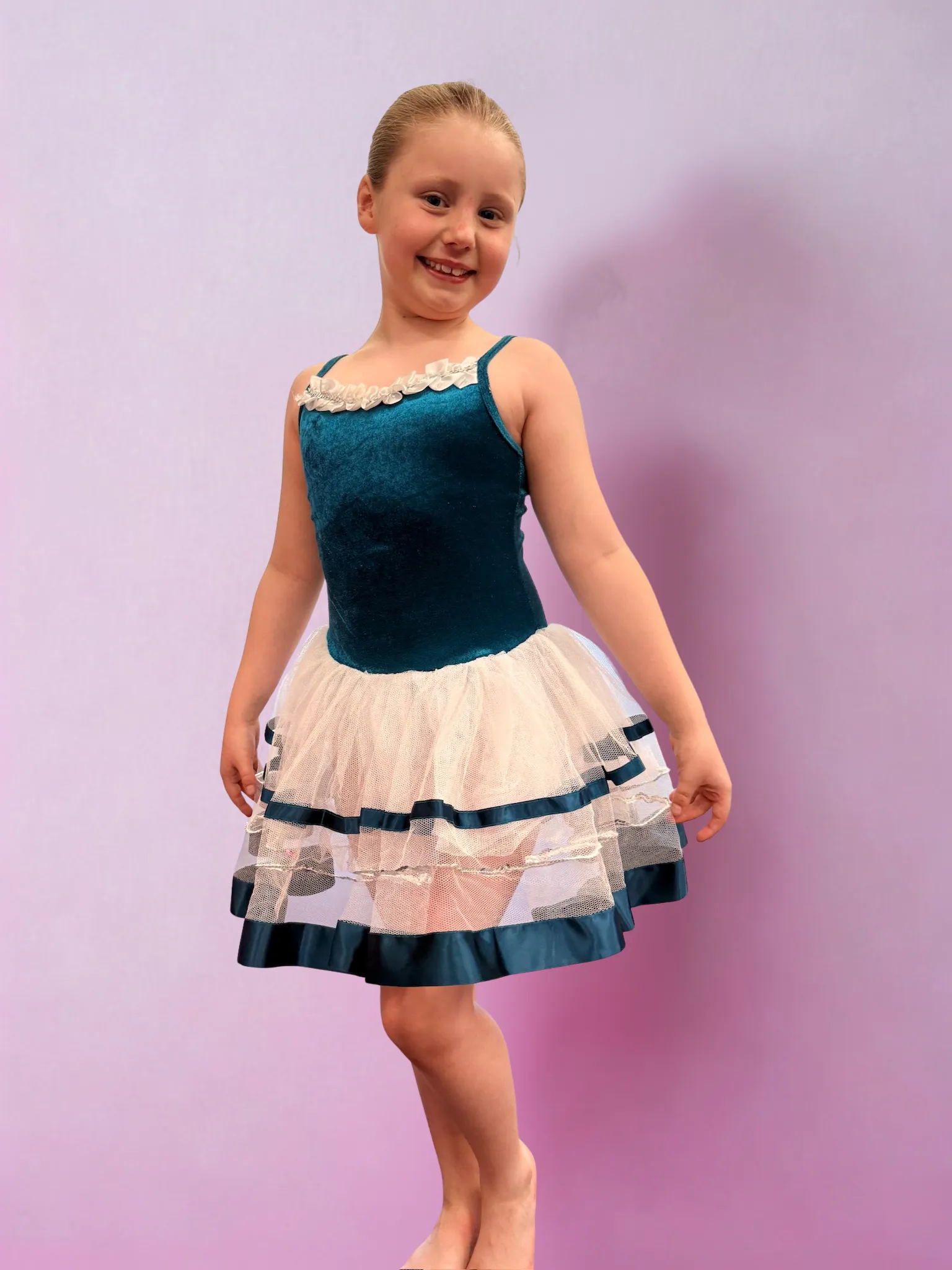 Teal & White Tutu 