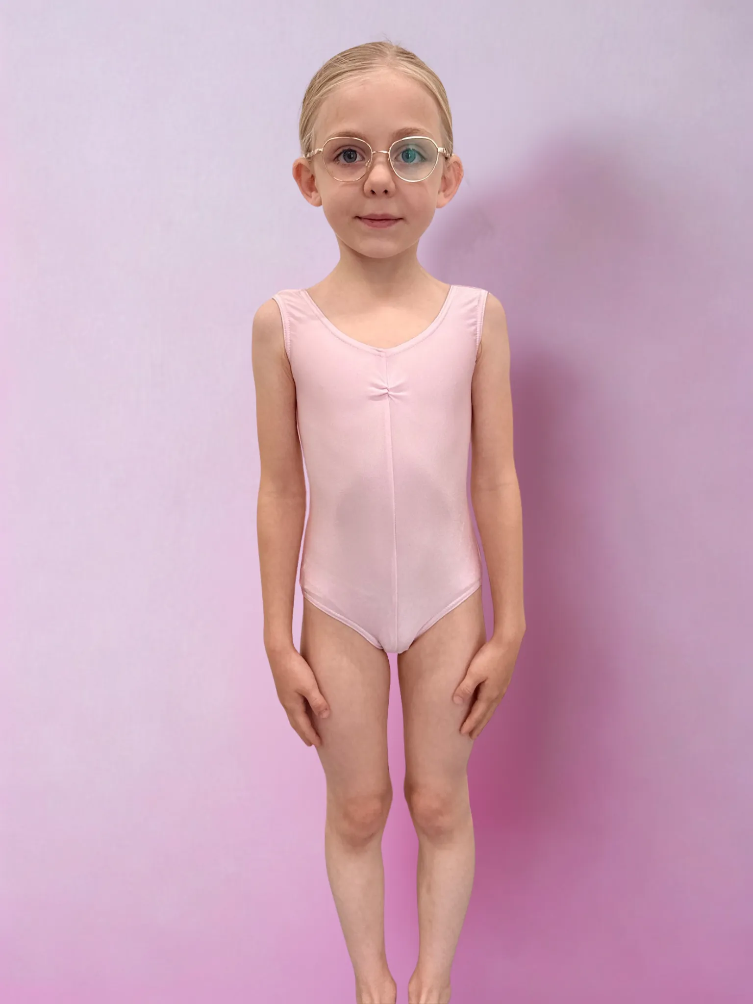 Pink leotard