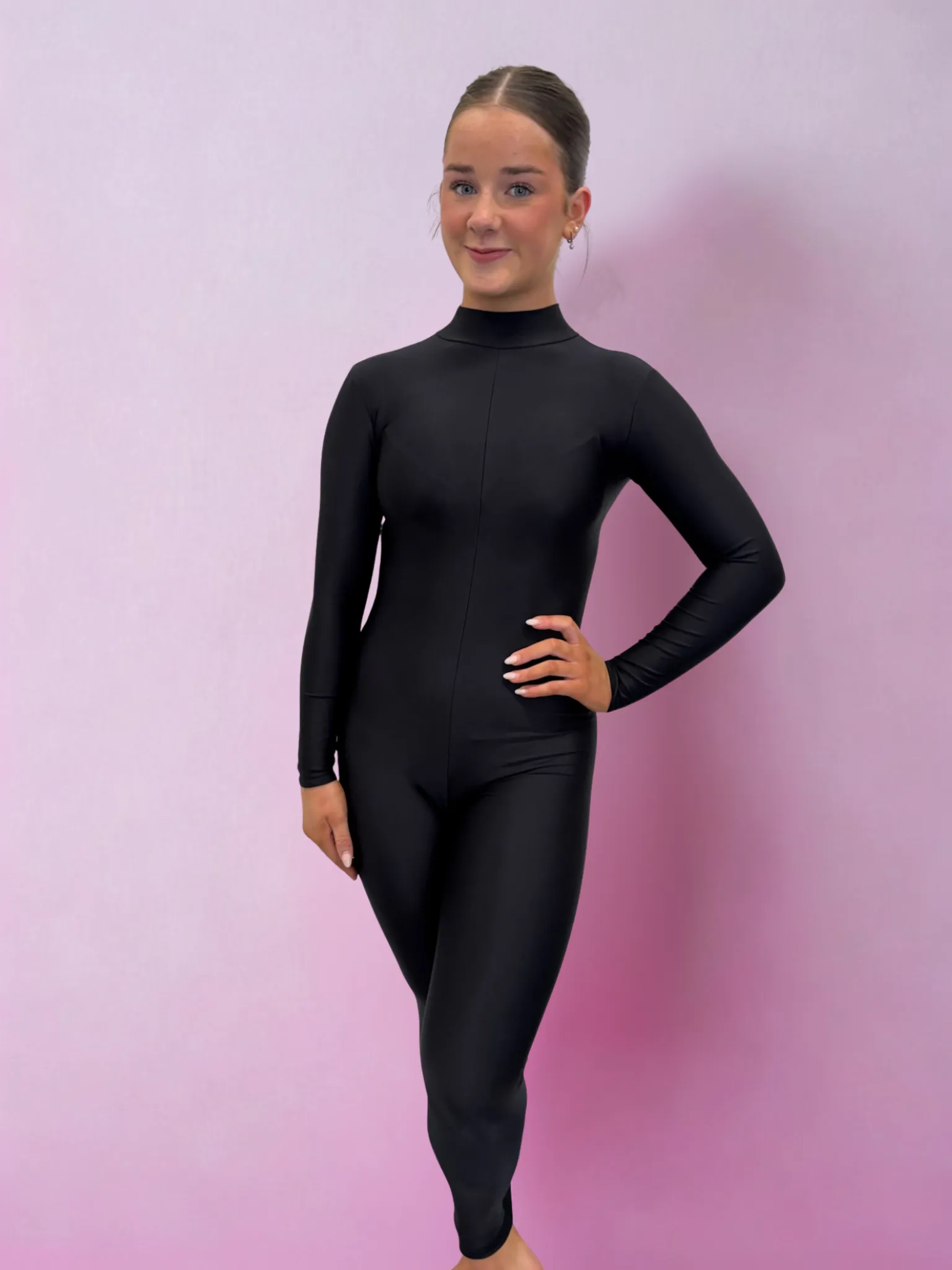 1st Position Black Long Sleeve Unitard