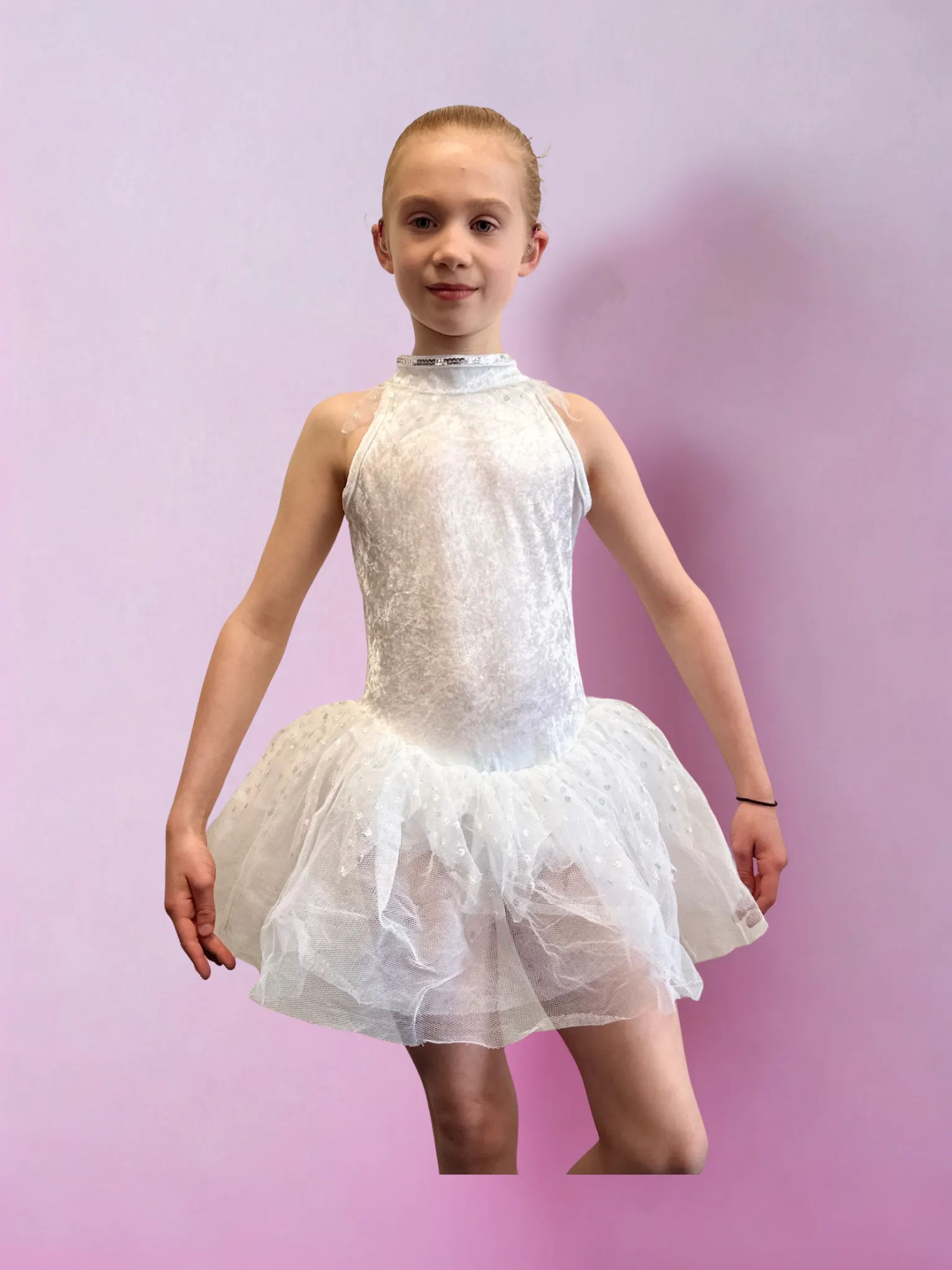 White High-Neck Tutu