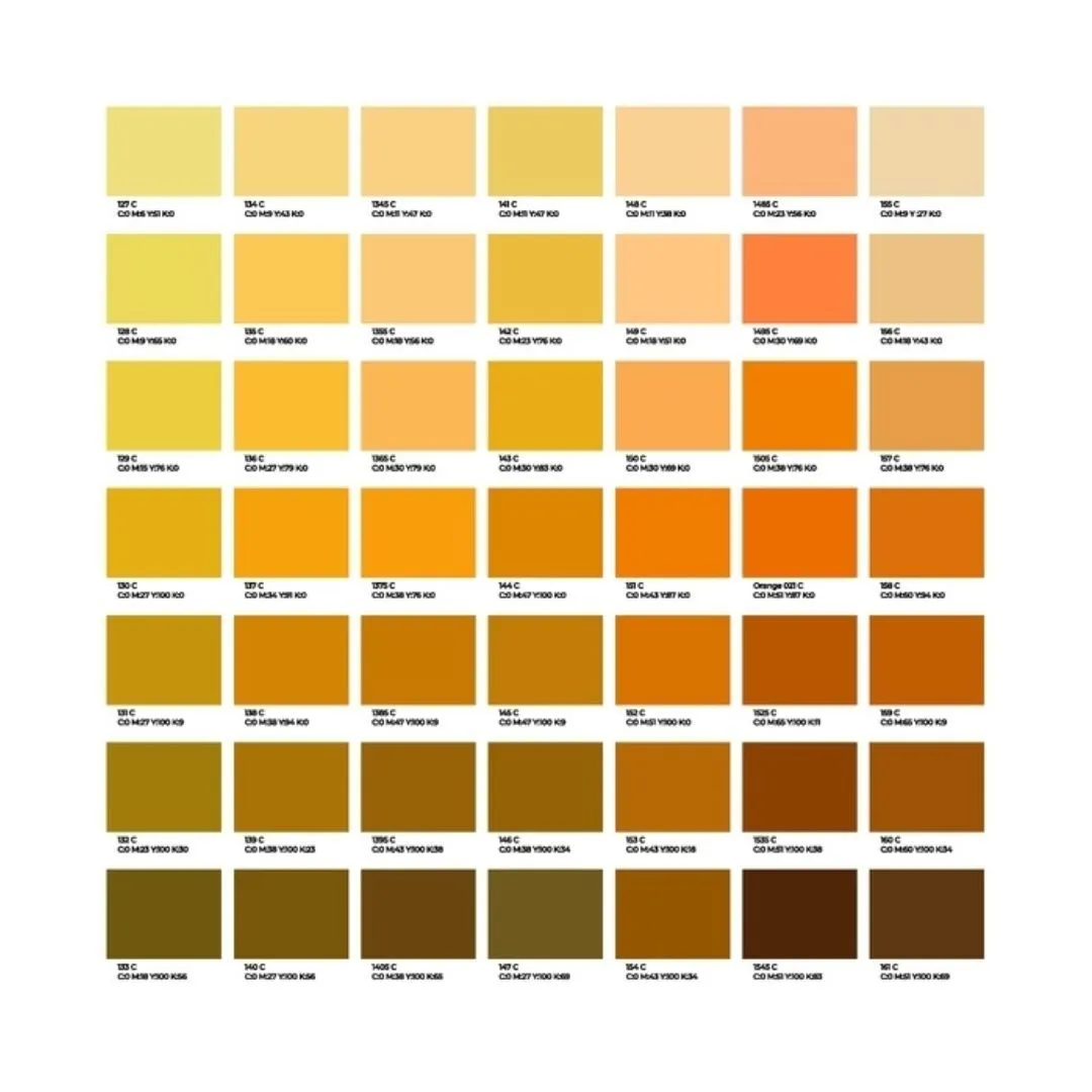 Off White, Yellow & Orange