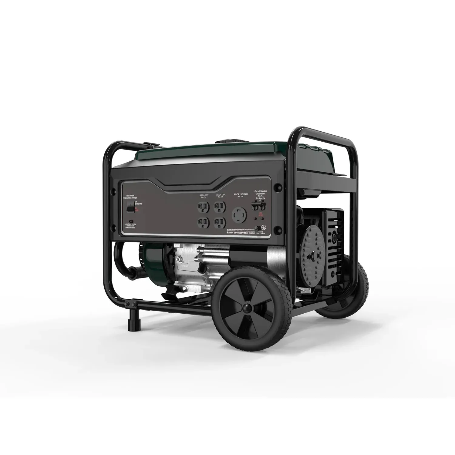 PORTABLE GENERATOR WITH TIRES