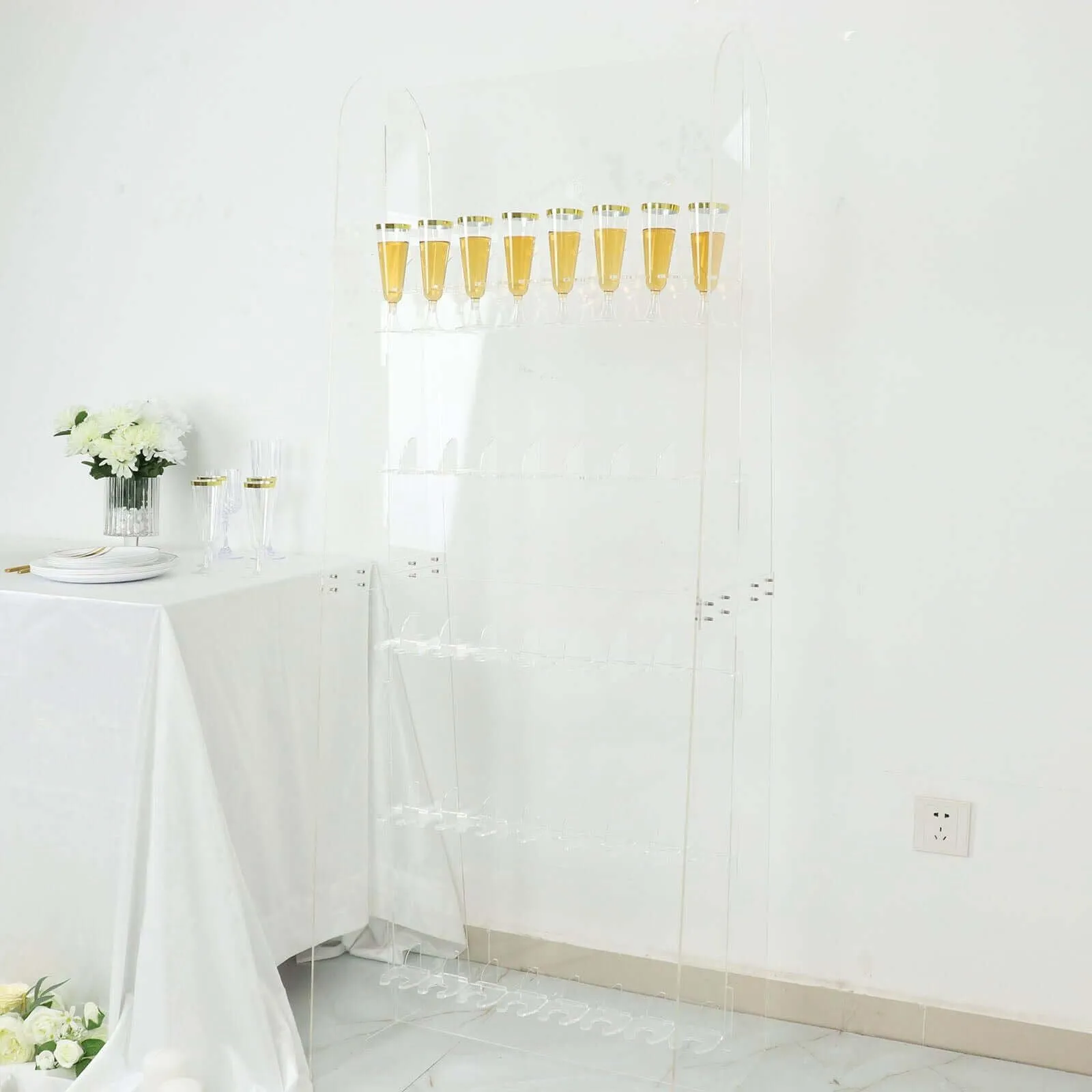 5ft Acrylic Champagne Wall