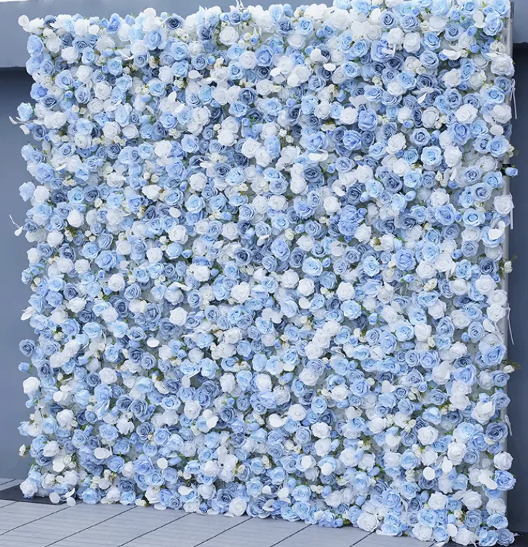 Oh Baby! Blue Flower Wall (8x8 FT)