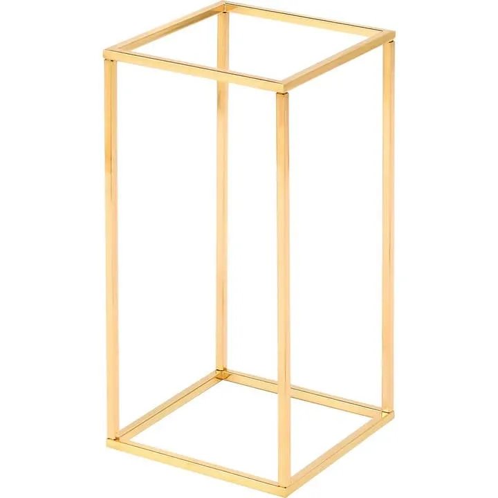 Medium Gold Metal Floral Box Stand 39.5" (4)