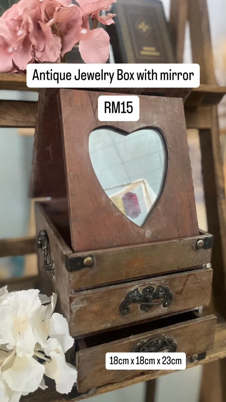 Antique Jewelry Box with mirror