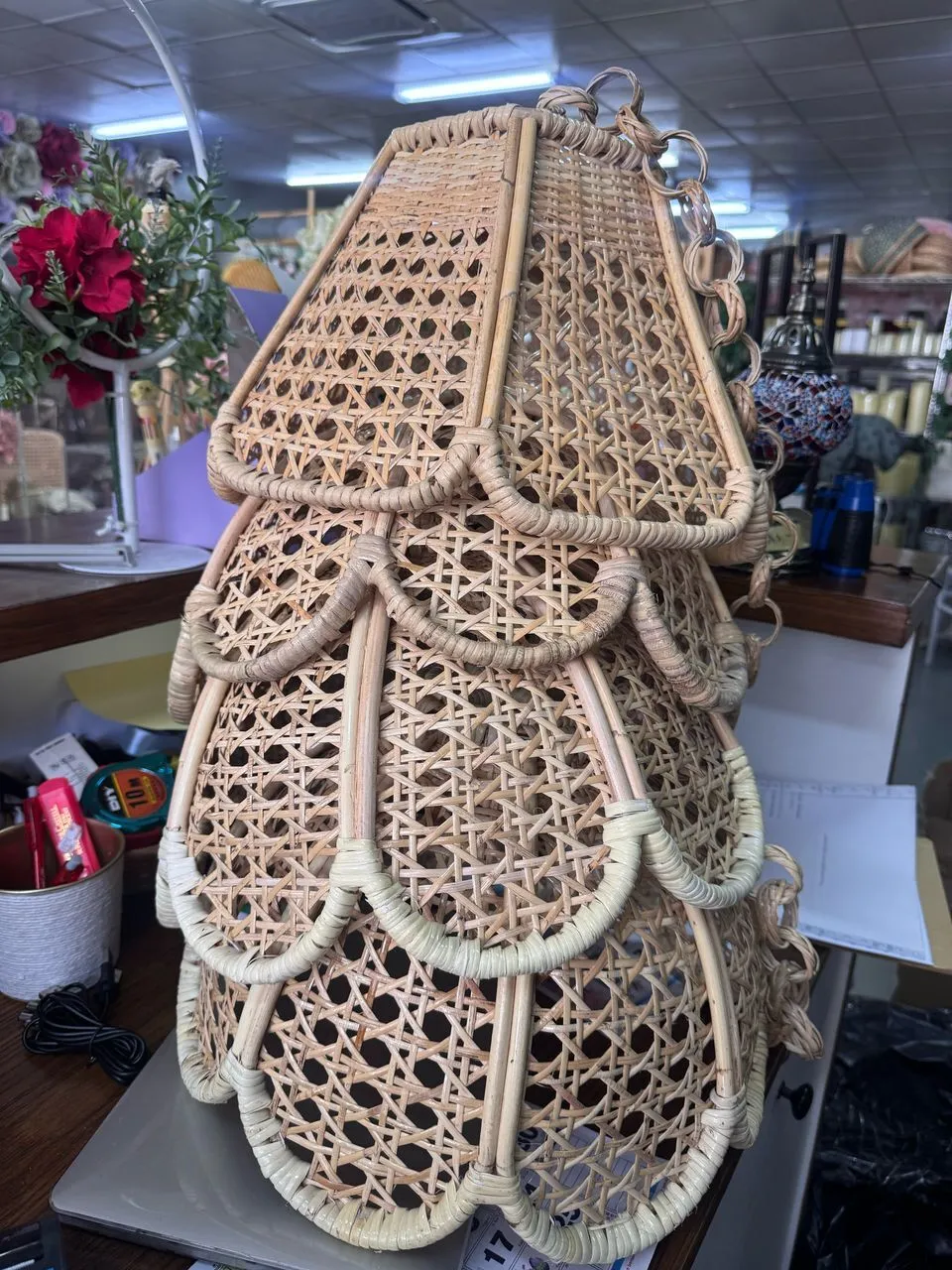 rattan lamp shade