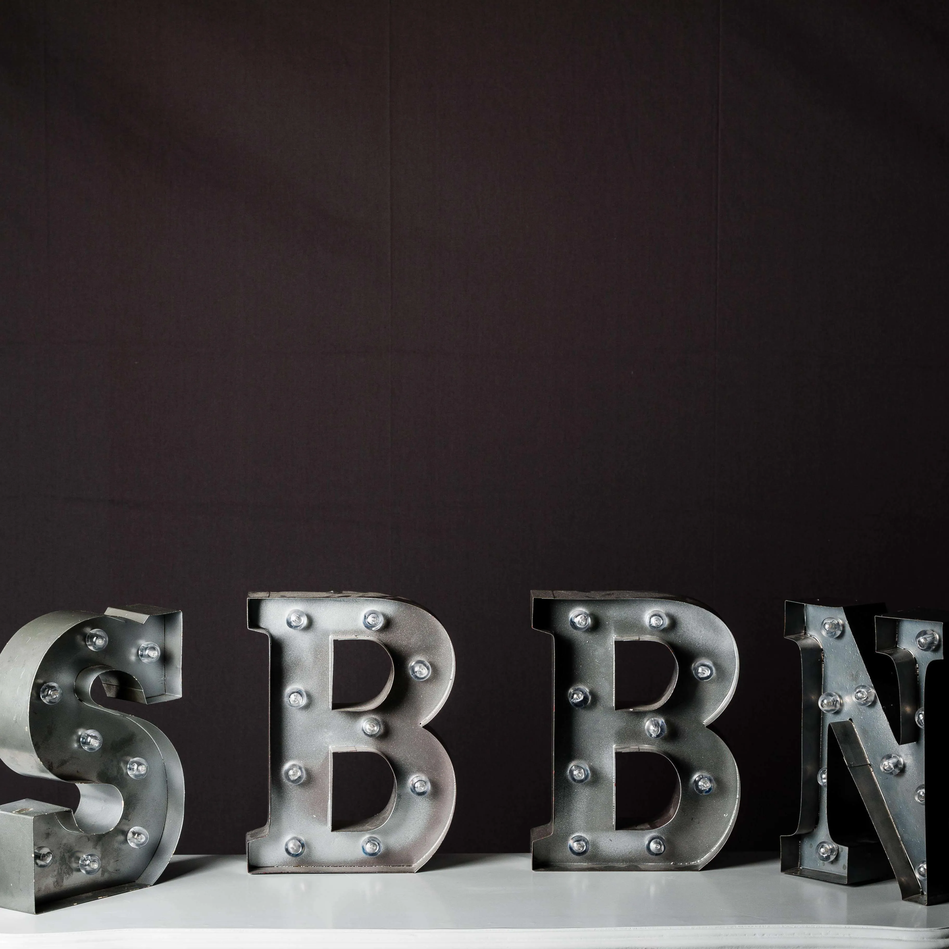 Marquee Alphabet SILVER