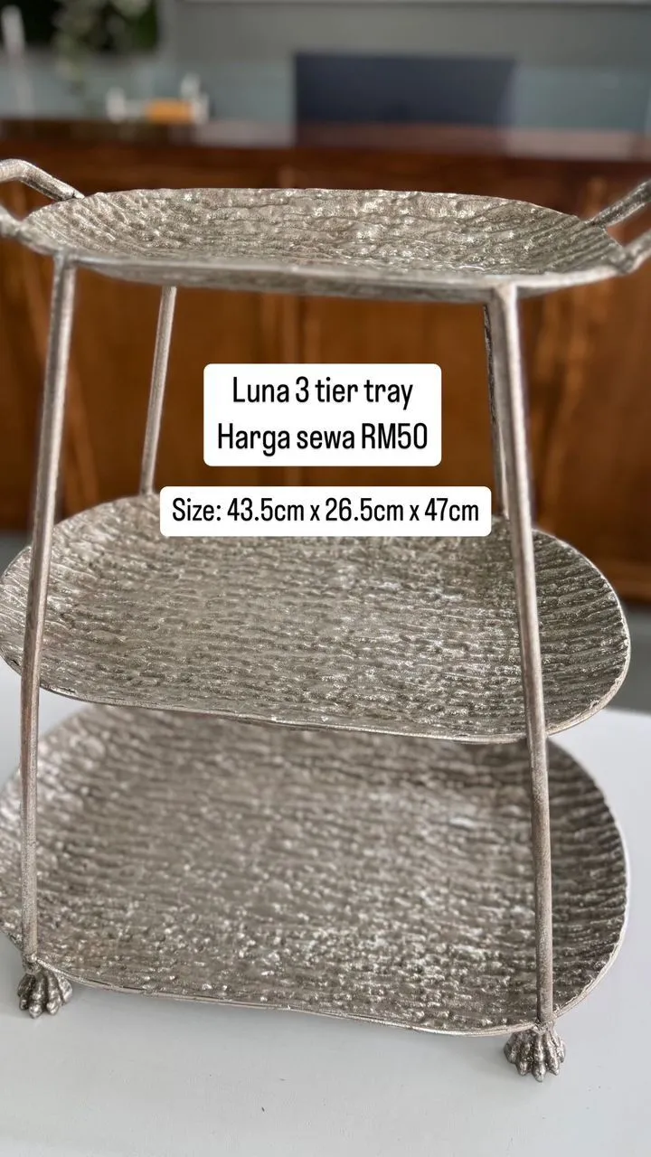 Luna 3 Tier Silver