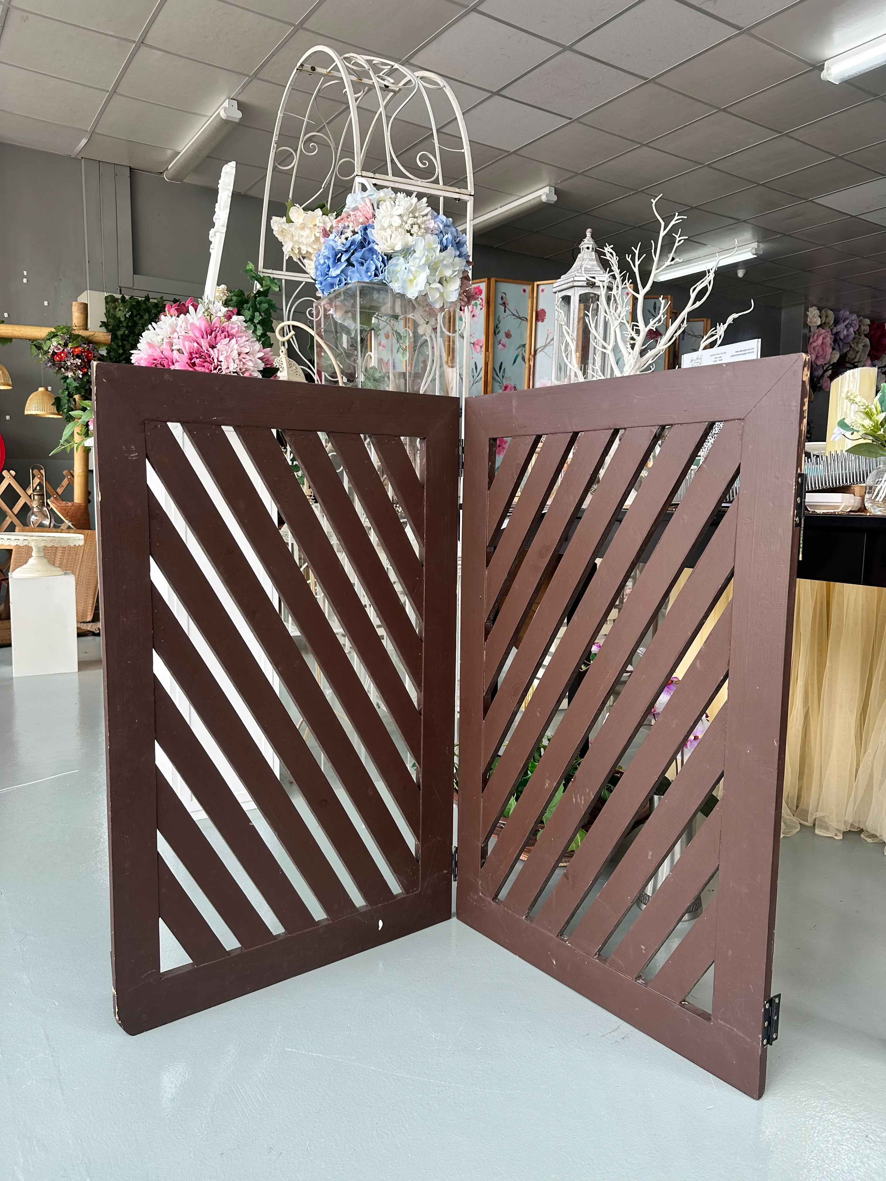 Wooden Decorative Fence - Folded