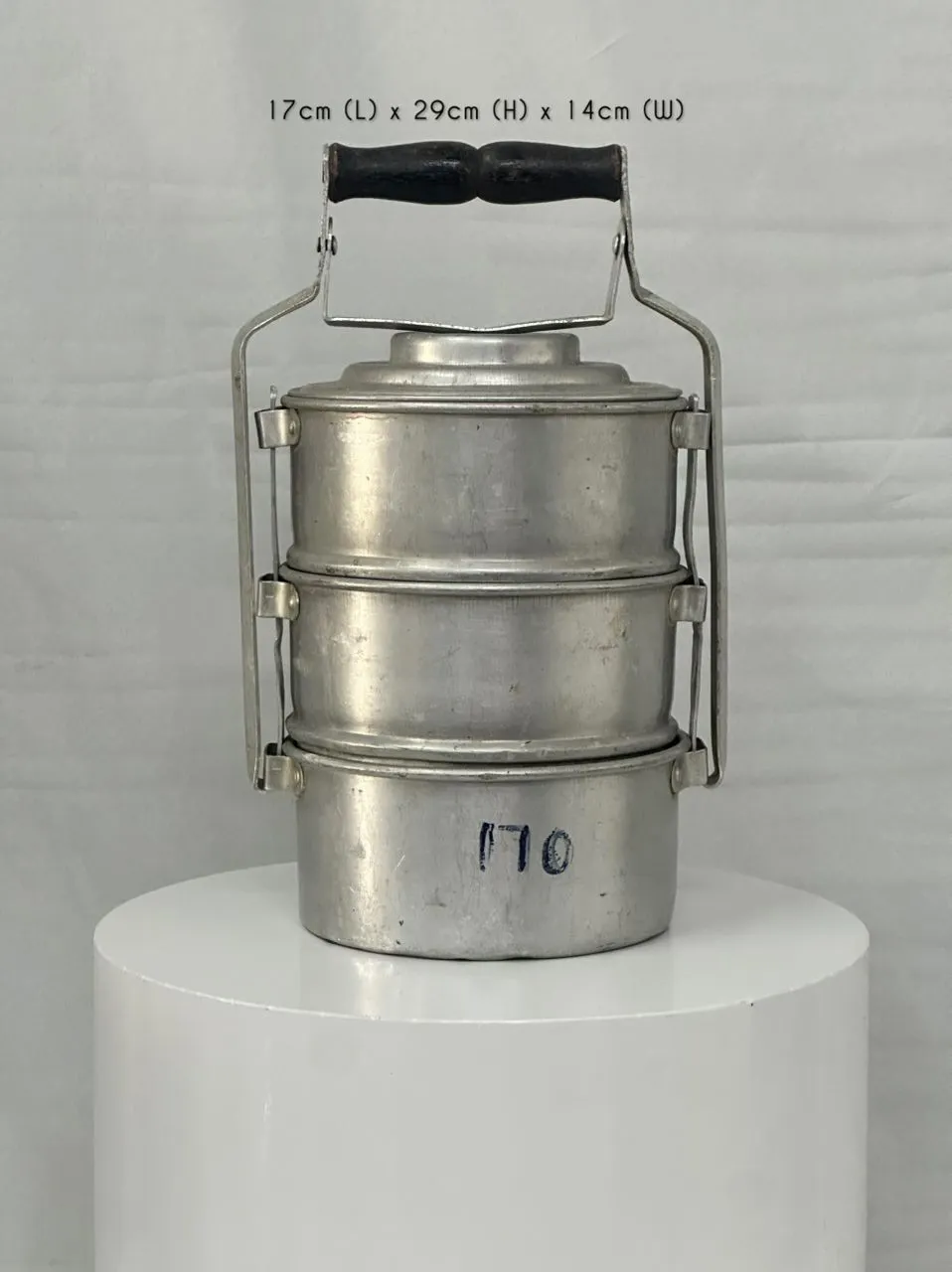 Mangkuk Tingkat "Sia" - 3 compartment silver