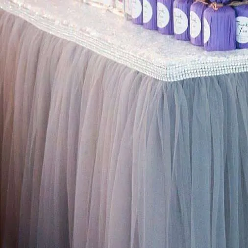 Tutu Table Skirt Grey