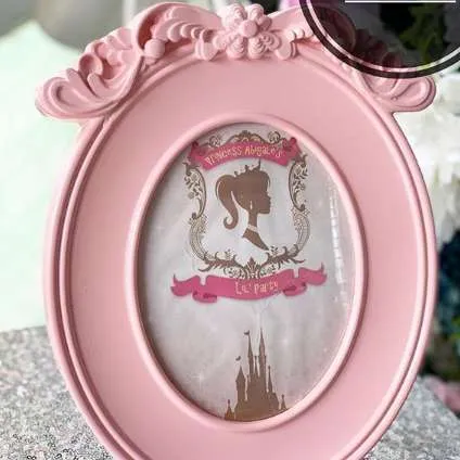 Pink Oval Frame 