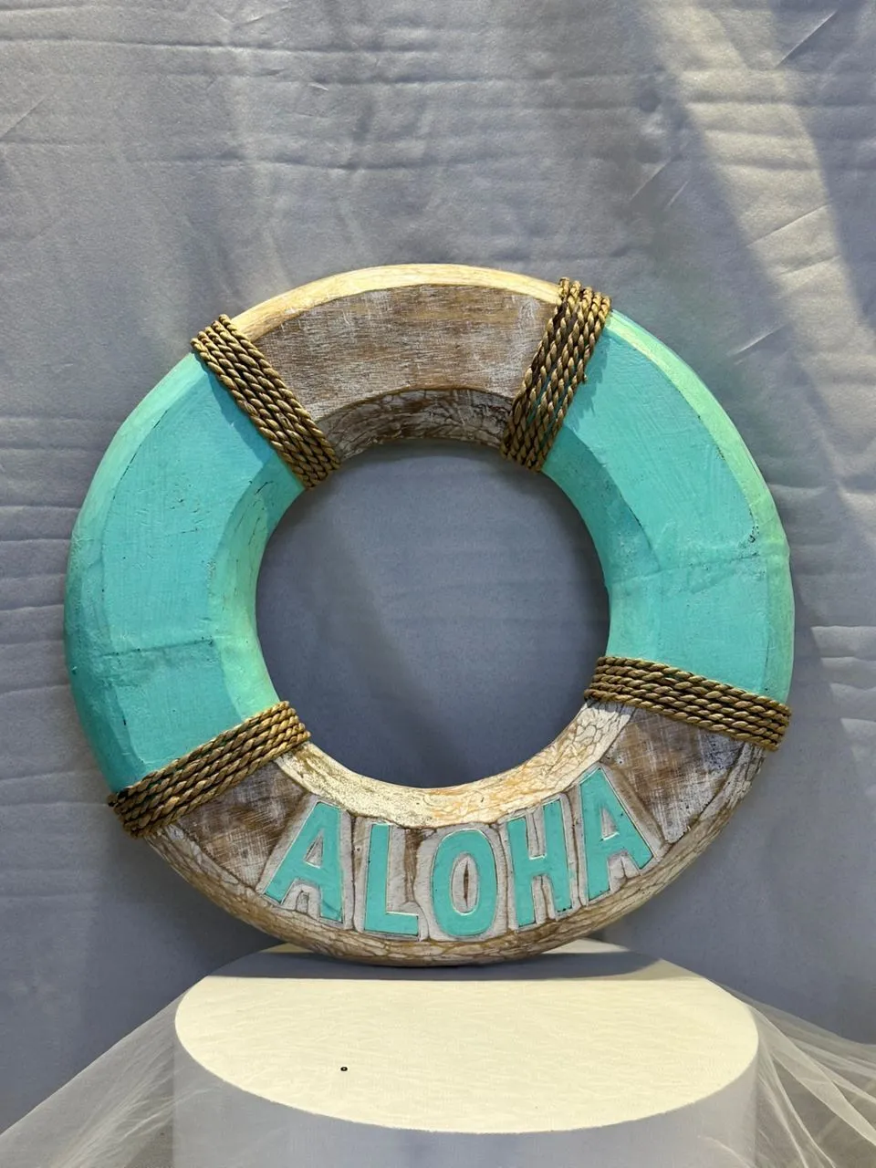 Wood Buoy Aloha