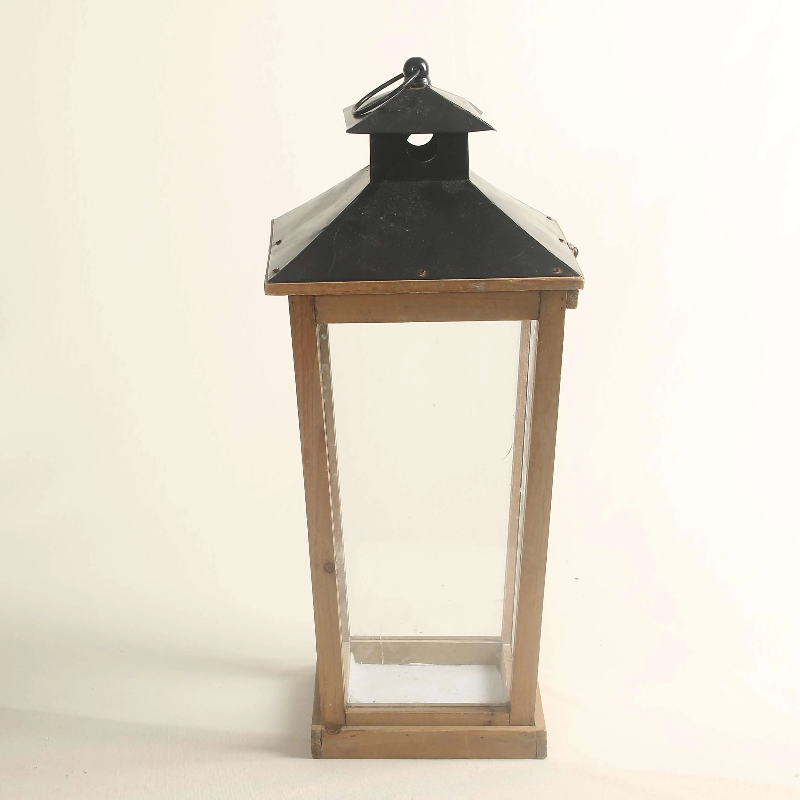 (CYB) Candle Lantern Rustic (L)