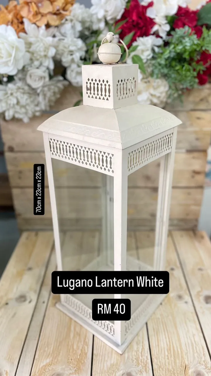 Lugano Lantern White