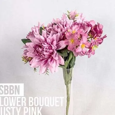 (CYB) Flower Bouquet - Pink & Purple